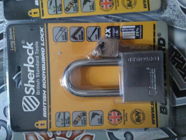 Gembok Sherlock Bodyguard 50mm Leher Pendek