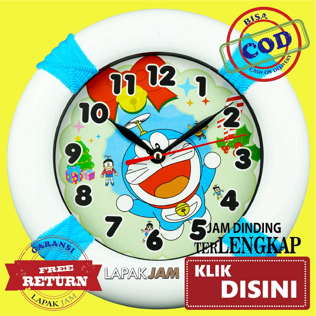  Jam  Dinding  Esa 916 Karakter Anak  Diameter 23 cm Best 