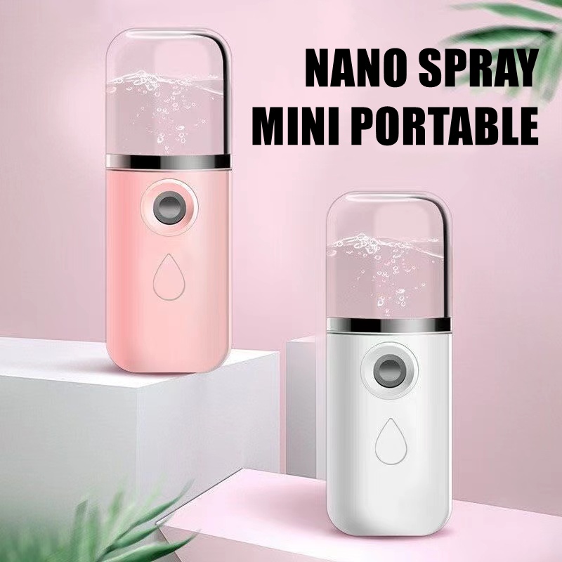 【COD】Nano Spray Portable Mini USB Face Mist / Spray Wajah / Sprayer Pelembab Wajah / Mini Facial Hum