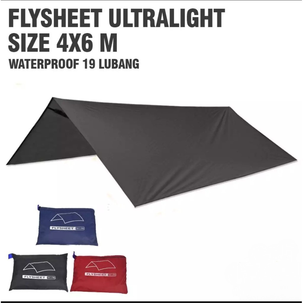 Flysheet 3x4 - Flysheet 4x6 - Atap Tenda Camping