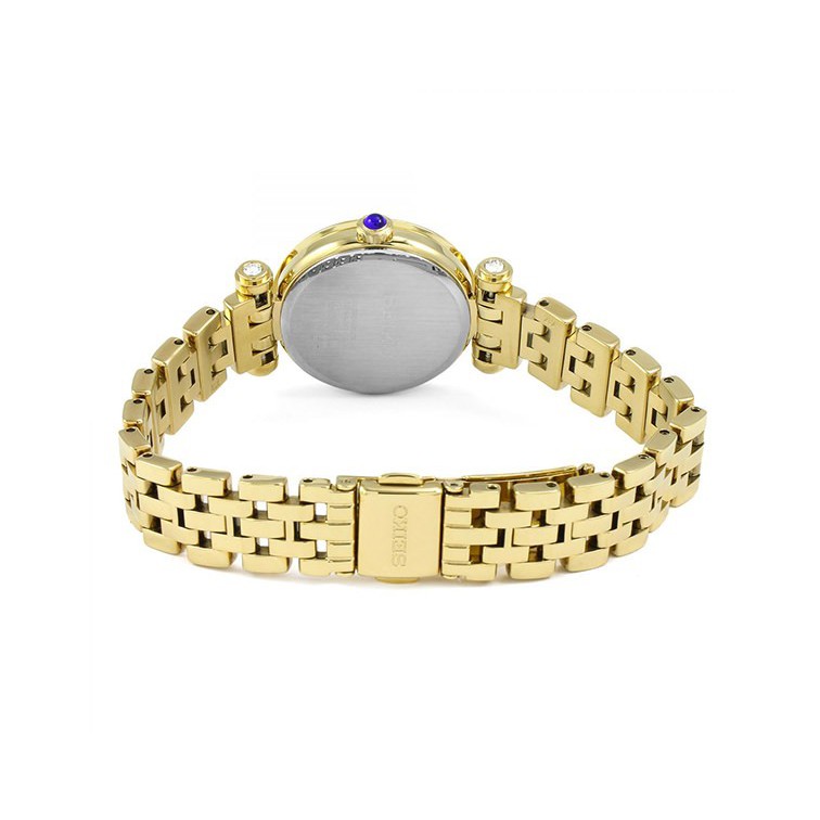 Seiko Ladies SRZ468P1 Quartz Gold Coating Bracelet | Jam Wanita SRZ468