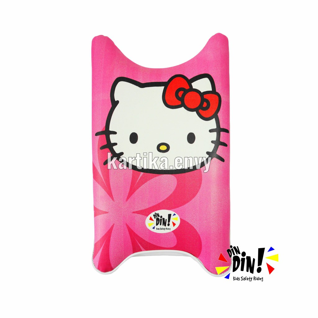 Dindin Kids Sadel Jok Motor Portabel Kursi Boncengan Depan Untuk Anak Motif Hello kitty Print