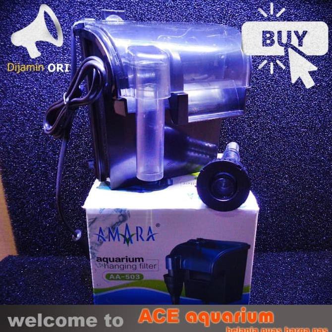 disini aja Filter Gantung Aquarium 60 CM Hang On Filter Amara 503 Air Terjun Mura unggulan