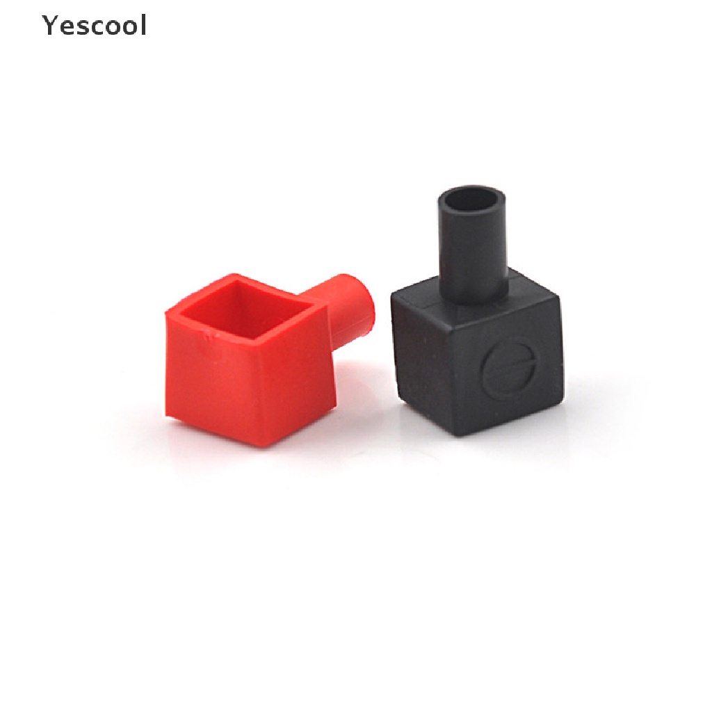 Yescool 2Pcs Cover Pelindung Terminal Kabel Motor Bahan Karet