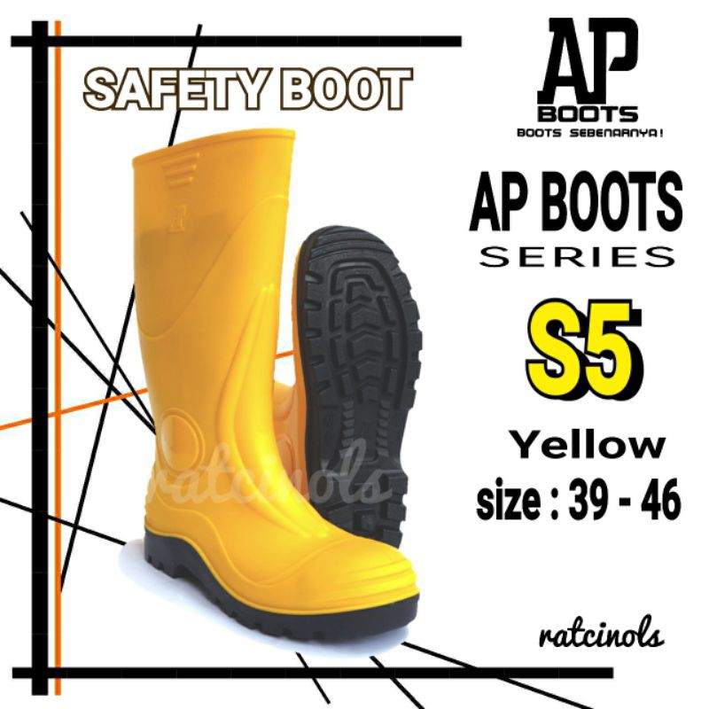 Sepatu AP Boots Safety S5 Yellow