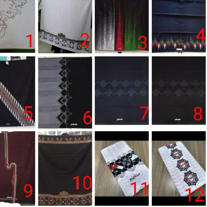 Bagus Dipakai.. Sarung Rabbani INPAL Palestine Keren Harga Sarung Rabani Hitam Putih motif Palestina