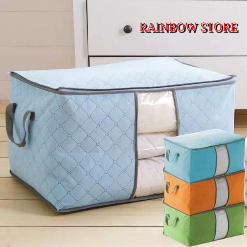 RSgalery - HL0037 Tempat Penyimpanan Pakaian Bamboo Box Storage Box Import Murah