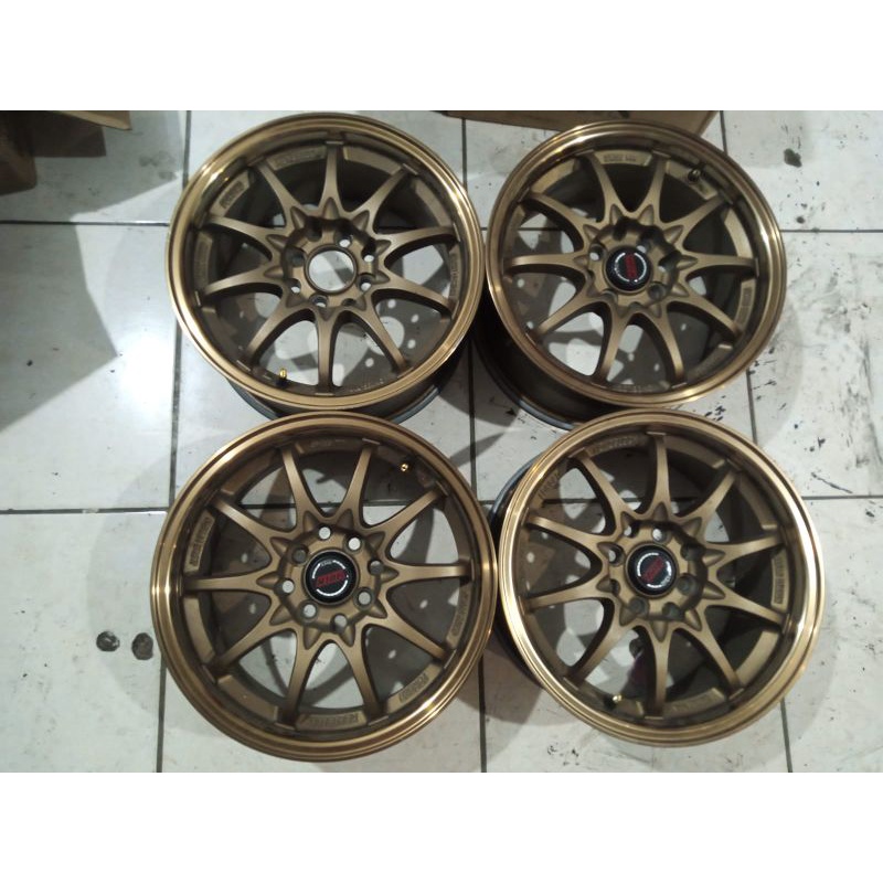 velg hsr model ce28 ring 15 pcd 4*100 dan 4*114