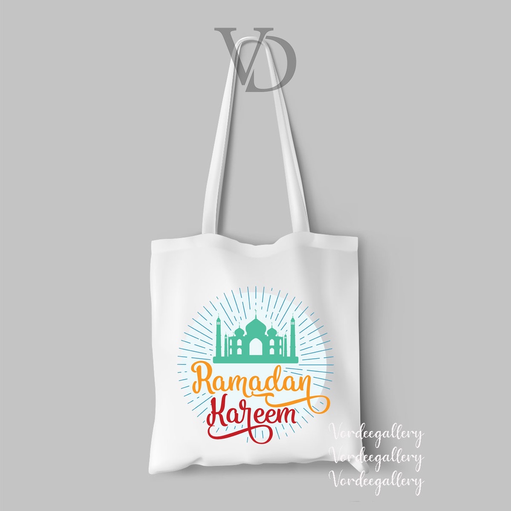 Tote bag Hampers Kanvas Motif Lebaran Eid 3 / tote bag idul fitri eid mubarak ramadan