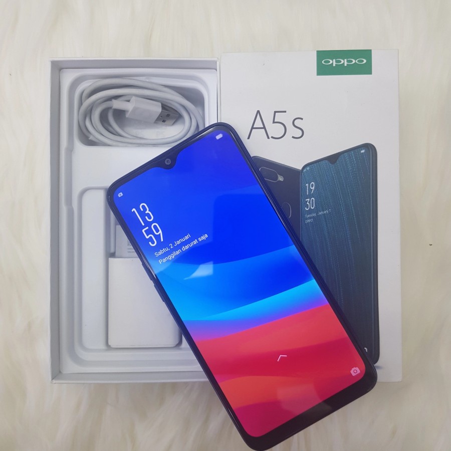 HP Second OPPO A5s 3GB/32GB Fullset Original Mulus