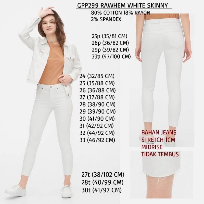 GAP Jeans Celana Wanita Original Branded