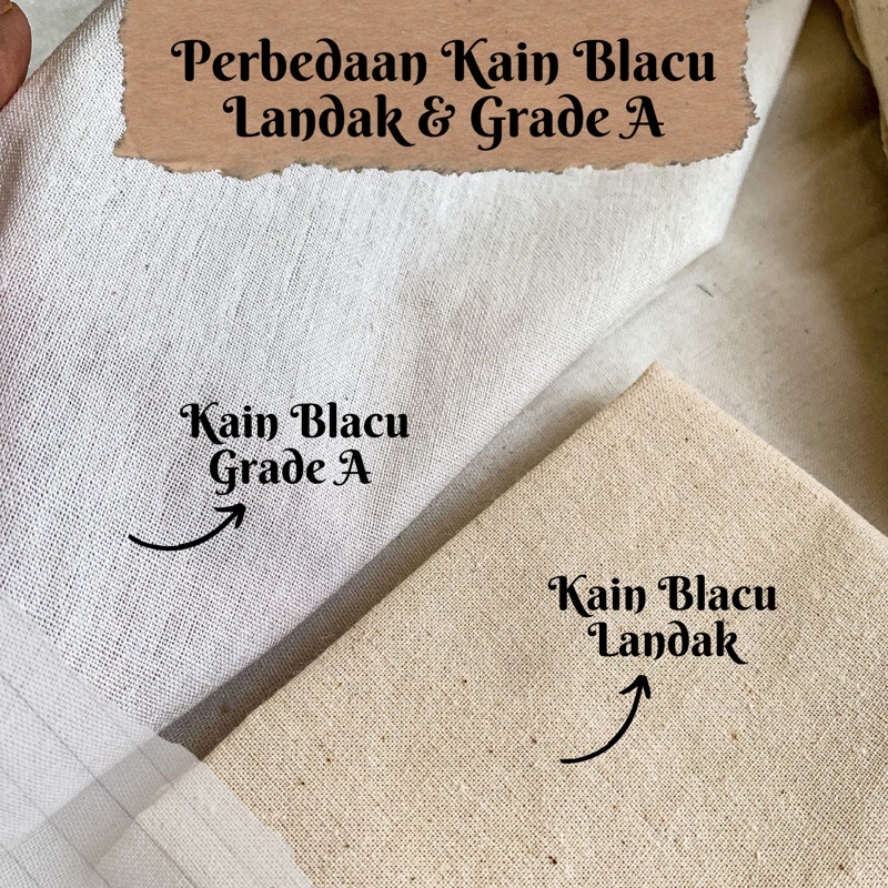 Kain Blacu Landak Natural Tebal