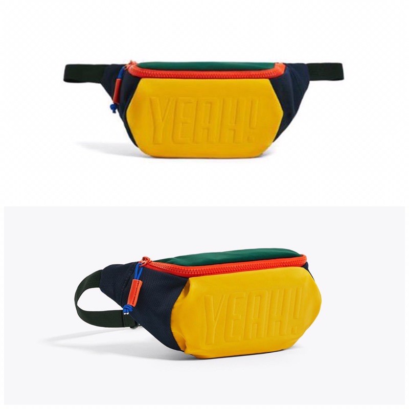 ORIGINAL  zara kids - Colourful bumbag / waistbag / tas pinggang anak laki