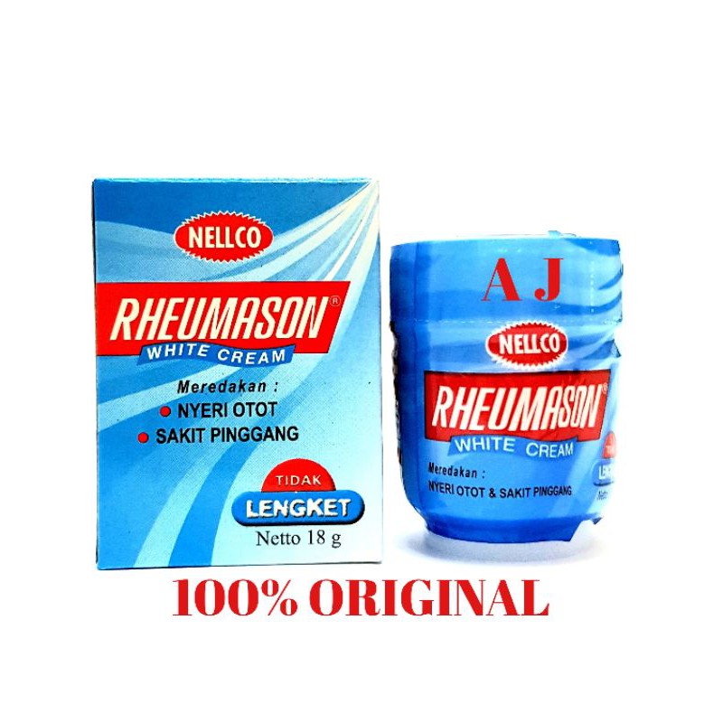 Rheumason White Cream 18gr - Meredakan Nyeri Otot, Sakit Pinggang