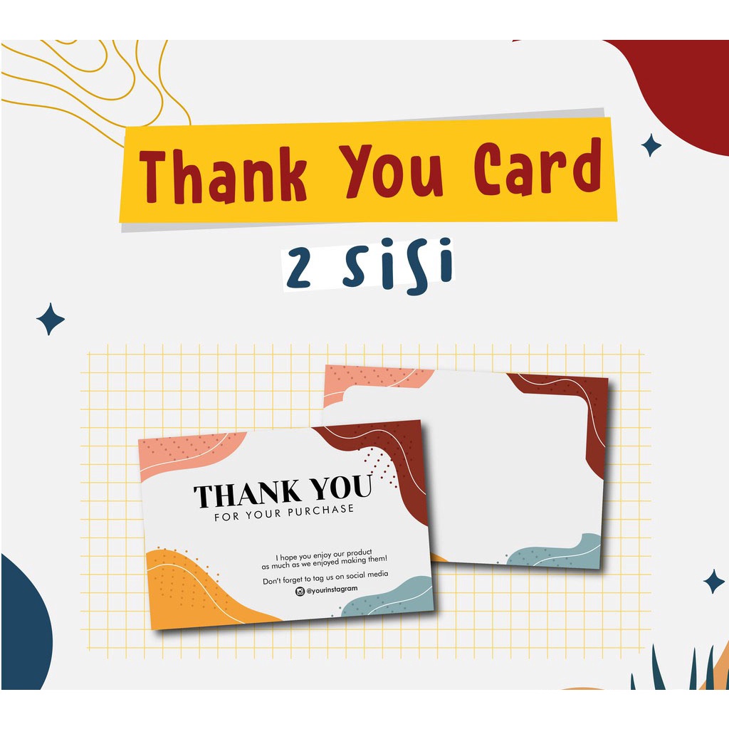 

THANKYOU CARD BOLAK BALIK/CETAKAN 2 SISI