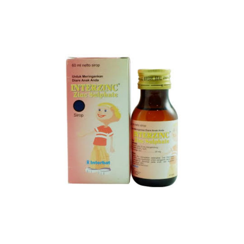 Jual Interzinc Sirup 60 ml Zinc Sulfate Untuk Pengobatan Diare Pada