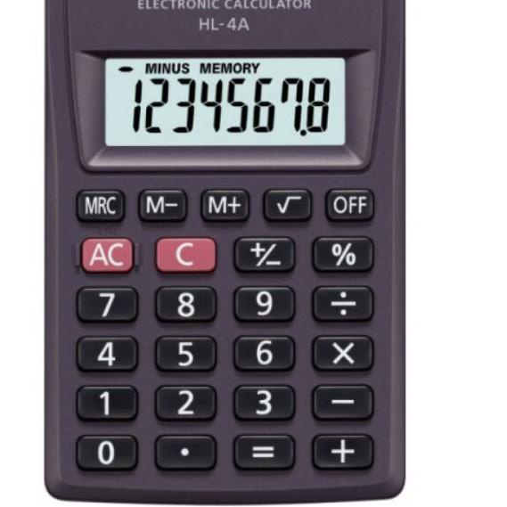 

Hot CASIO HL-4A - Kalkulator Saku / Pocket Calculator .. .. ..