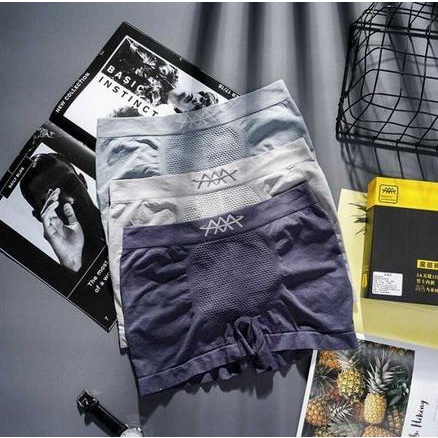 Celana Dalam Boxer Pria 5D Magnetik Isi 3Pcs