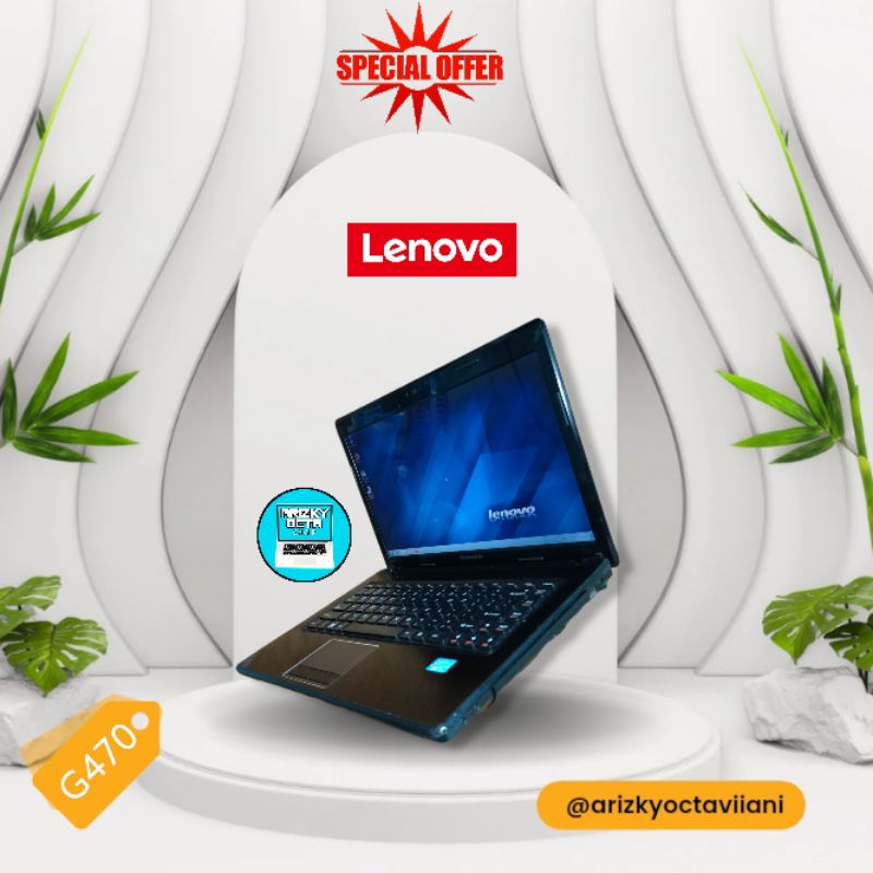 Lenovo G470 Intel Core i5-2 Ram 4GB Hdd 320GB VGA INTEL Webcam Dvd Wifi Bergaransi Bonus Tas