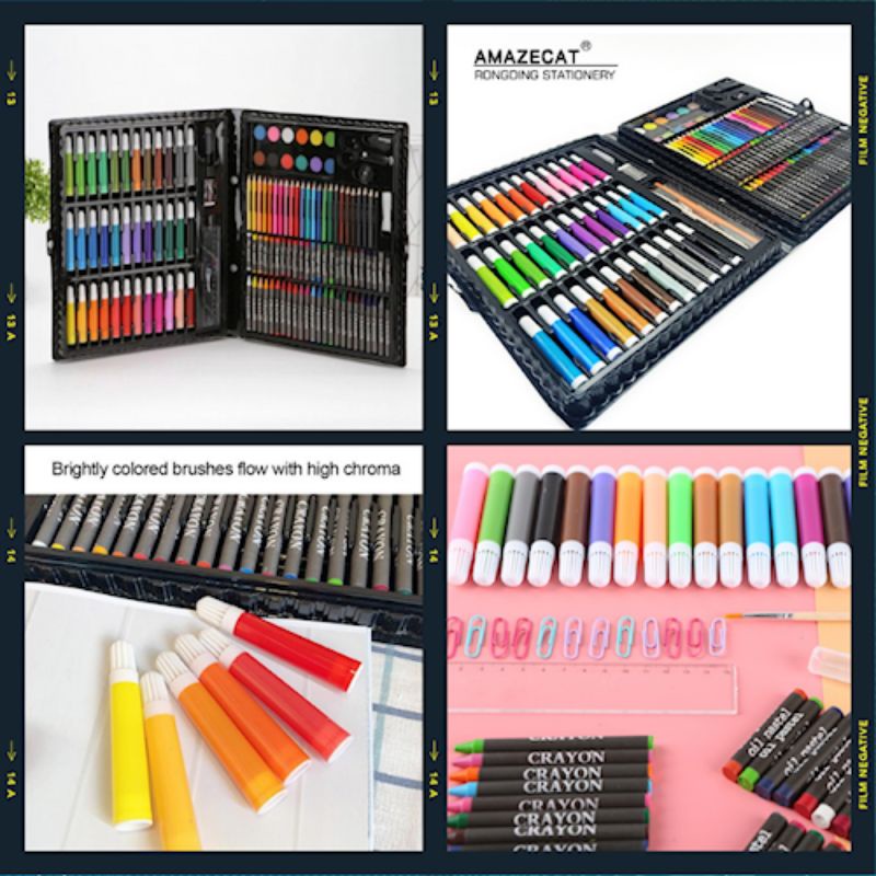 

Pensil gambar Warna Crayon Spidol Warna Alat Gambar ISI 150PCS GI49