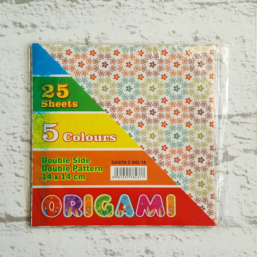 Kertas Lipat - Kertas Origami Gasta Motif 14 x 14 - Paper Craft