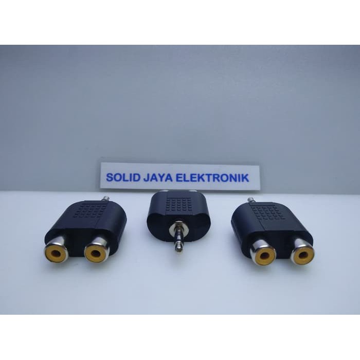 Konektor Connector Sambungan Jack RCA to Stereo 3.5 mm
