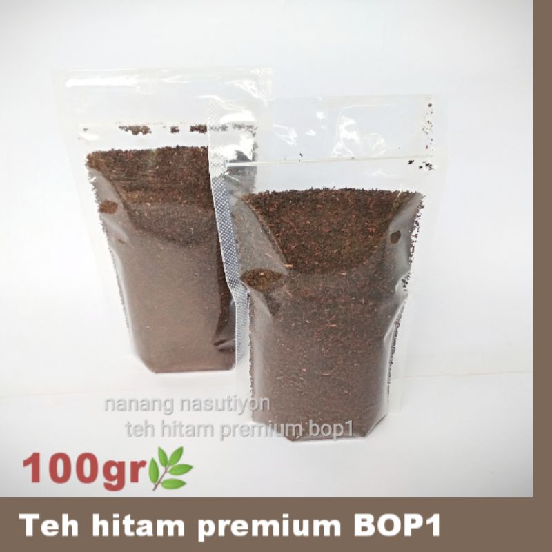 

Teh hitam black tea premium BOP1 bahan es teh tarik celup tambi wonosobo netto 100gram