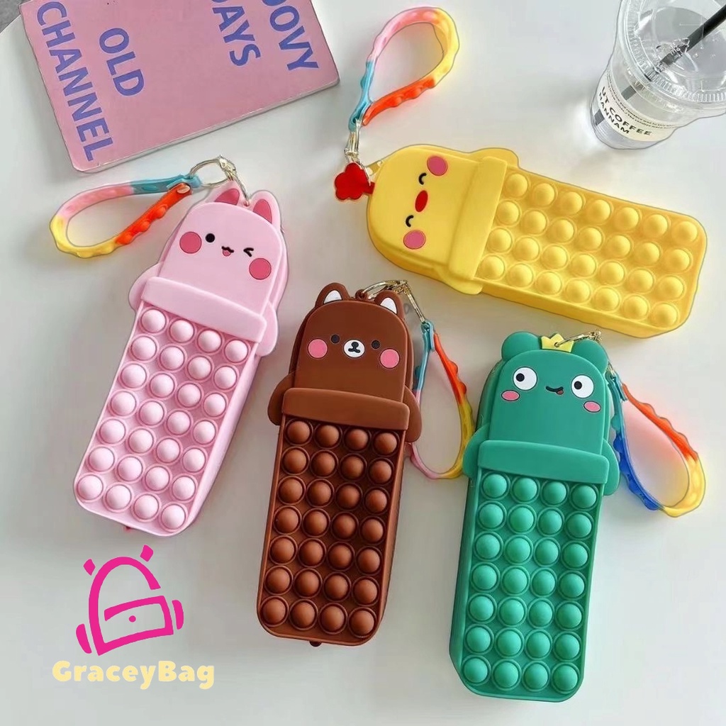 Tempat Pensil Pop It / Pencil Case Pop It Impor