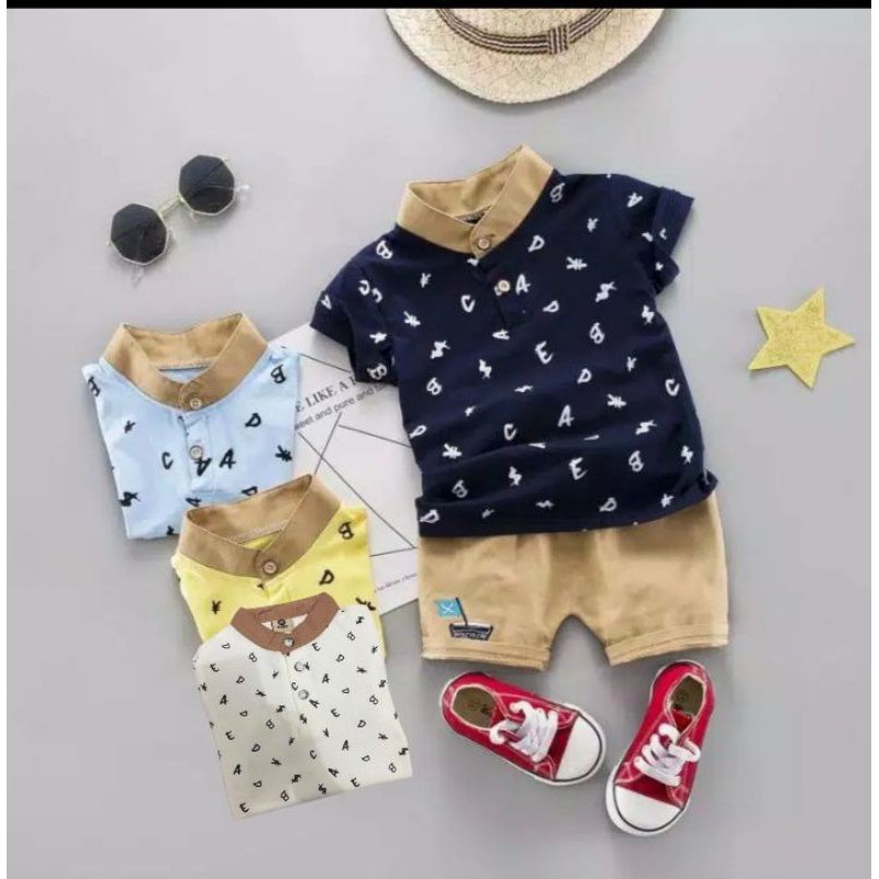 SETELAN BAJU ANAK LAKI LAKI ALPABET 1 4 tahun Baju Anak SETELAN BAJU ANAK LAKI LAKI ALPABET 1 4 tahun Baju Anak