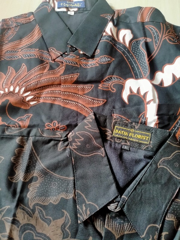 Manuk Tarung Pendek Kemeja Batik Pria Full Furing Katun Sragenan