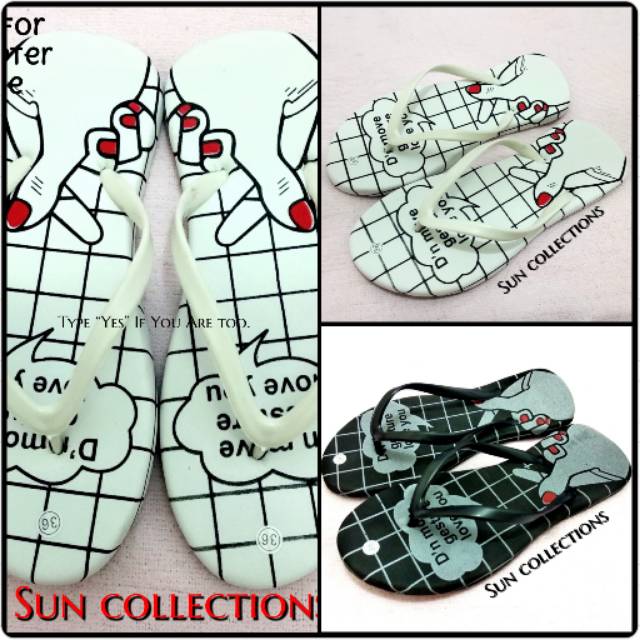 Sandal Jepit BR888 Motif Korea