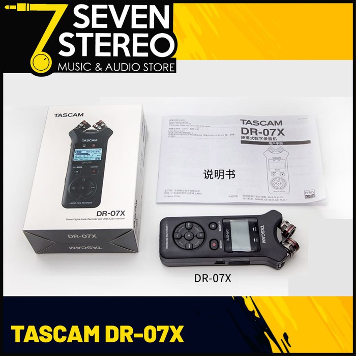 Tascam DR-07X DR07 X Stereo Handheld Audio Recorder DR07X