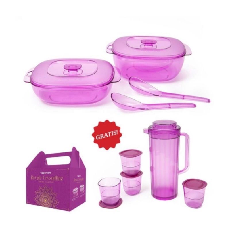 Tupperware paket Crystalline serving set