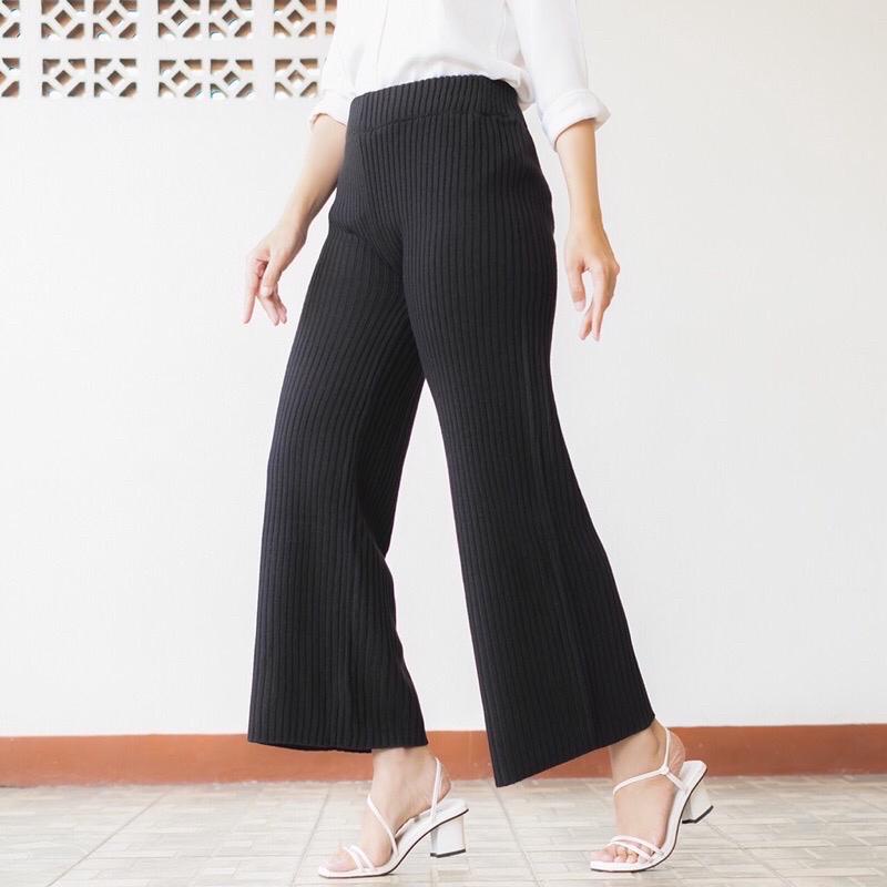 MIYU KULOT RAJUT | CELANA RAJUT/ HORNET PANTS / KNIT PANTS/ Celana Murah Berkualitas Kulot Knit Premium - Long Cullote Meera