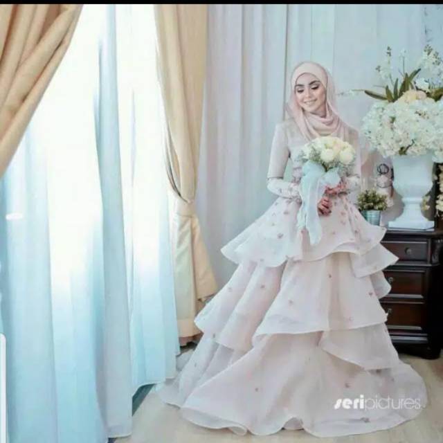 Gaun pengantin hijab - gaun prewedding - gaun mc - gaun singer - wedding dress - bridal - pernikahan