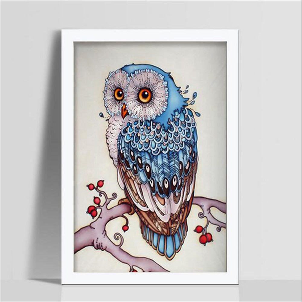 Lukisan Diamond 5d Gambar Burung Hantu Shopee Indonesia