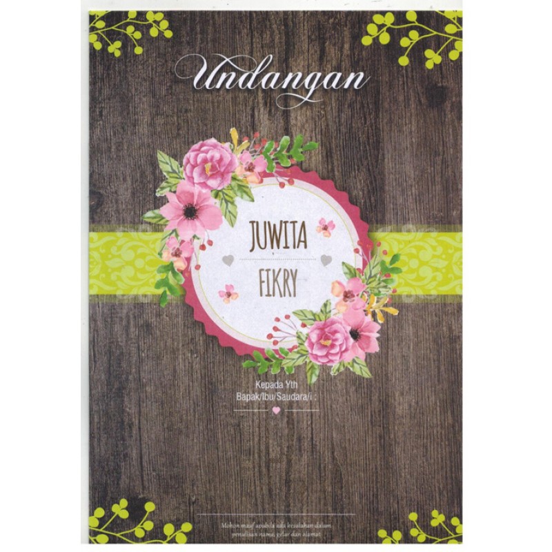 Blangko Undangan Kosong Tulip 8860 Shopee Indonesia