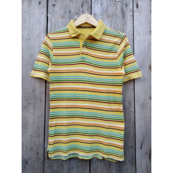 poloshirt kaos kerah gap stripe size S second original preloved