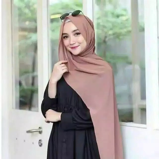 Pasmina Diamond Ceruty 180x75 Pashmina Panjang sabyan Basic Non Instan hijab Terlaris-1