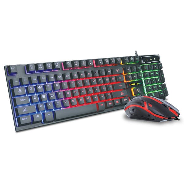 PROMO TERBARU DARI LOG-ON  LOG-ON KEYBOARD DAN MOUSE GAMING LO-KM01 KEYBOARD GAMING + MOUSE GAMING USB COMBO / 1 Set Keyboard Kabel USB + Mouse