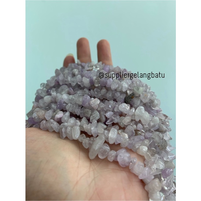 kerikil Batu alam amethyst KECUBUNG MUDA 1cm amethys kalimantan ungu