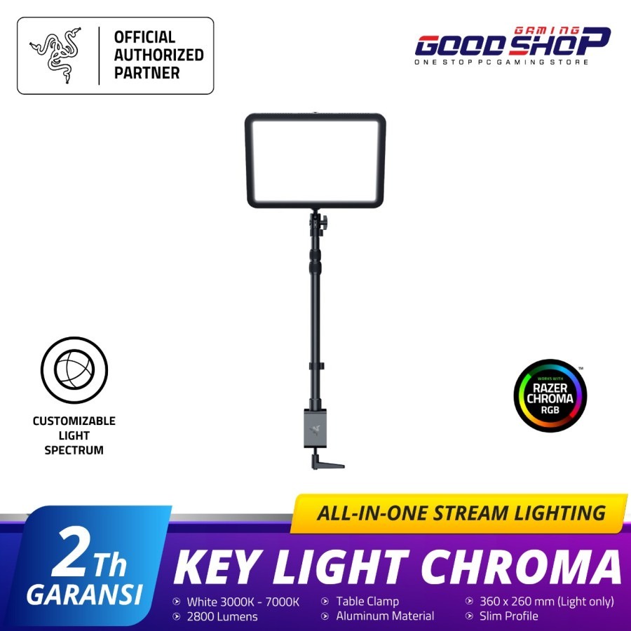 Razer Key Light Chroma - Razer Chroma RGB Key Light for Streaming