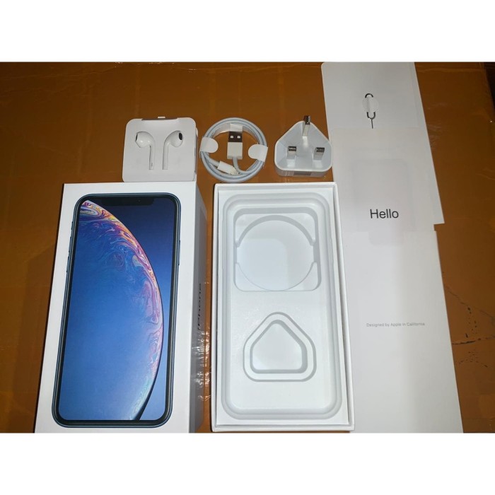 

DUS/BOX/BOOK/KOTAK ORIGINAL IPHONE XR FULLSET AKSESORIS/ACC TERMURAH - Blue