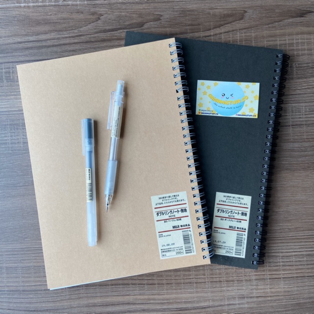 

Notebook Ring B6 A6 Isi 80 lembar Polos (Plain)