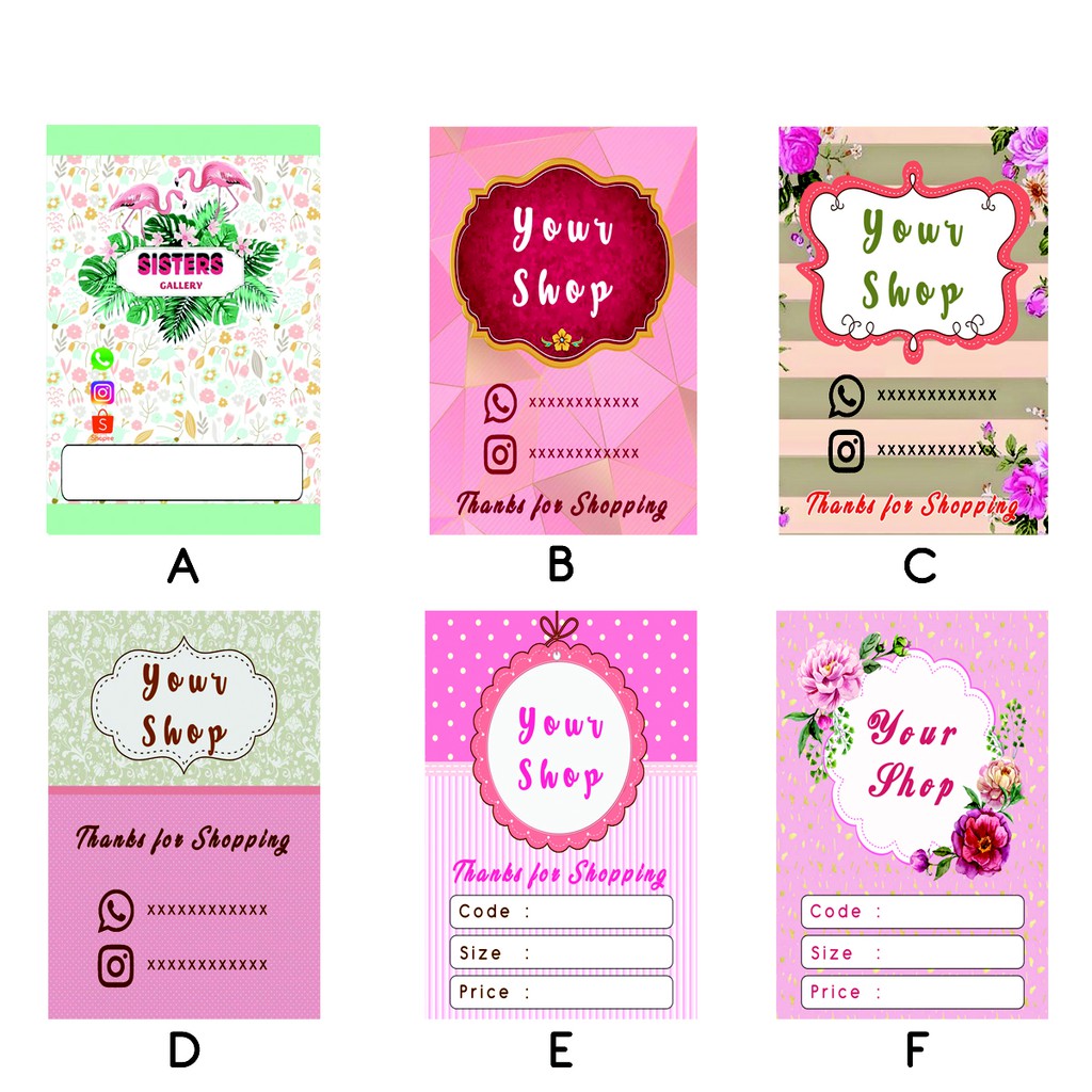 

Hang Tag / Price Tag / Label Baju