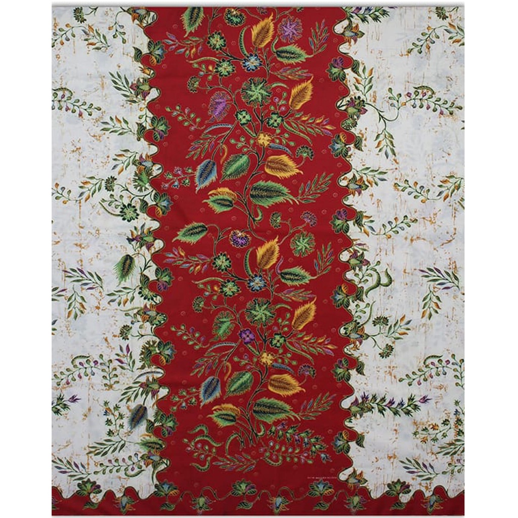 Sarung Batik Wanita Batik Pekalongan dasar Putih Putri Madura-Motif 54 Merah