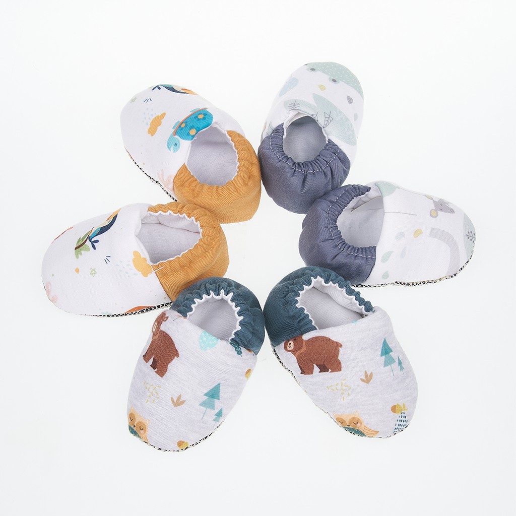 PREWALKER CLENCY BAYI PREWALKER ANAK SEPATU BAYI MOTIF PRINT LUCU 0-12 BULAN