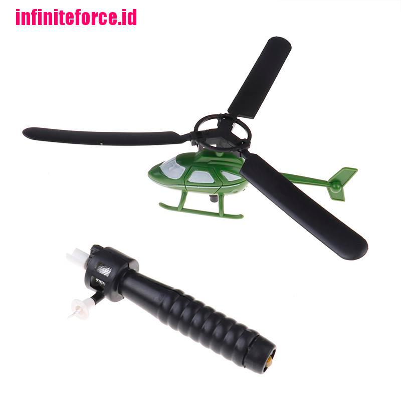 Children aviation model handle pull plane outdoor toys for baby helicopter toy