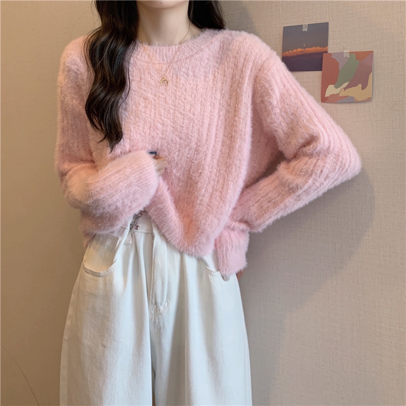 Knitwear Polos Wanita Lengan Panjang Casual Sweater Korea