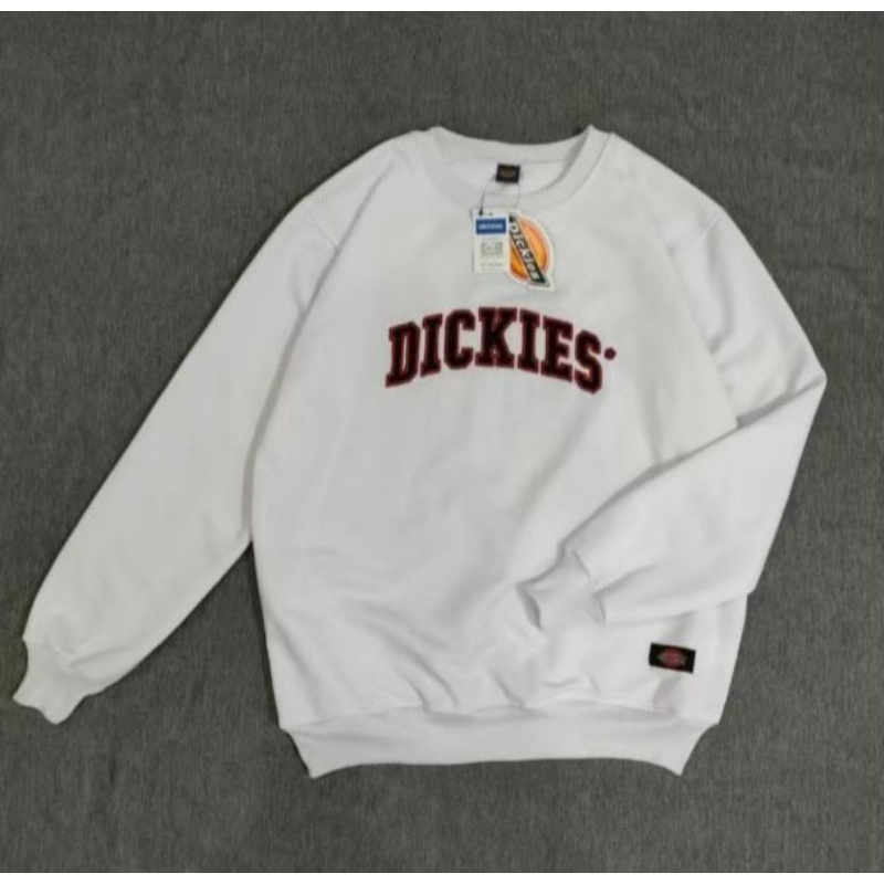 Sweater Pria/Sweatshirt Dickies Crewneck Hitam Full/Sweater Pria Wanita Terbaru/Sweater Diskies/Cod